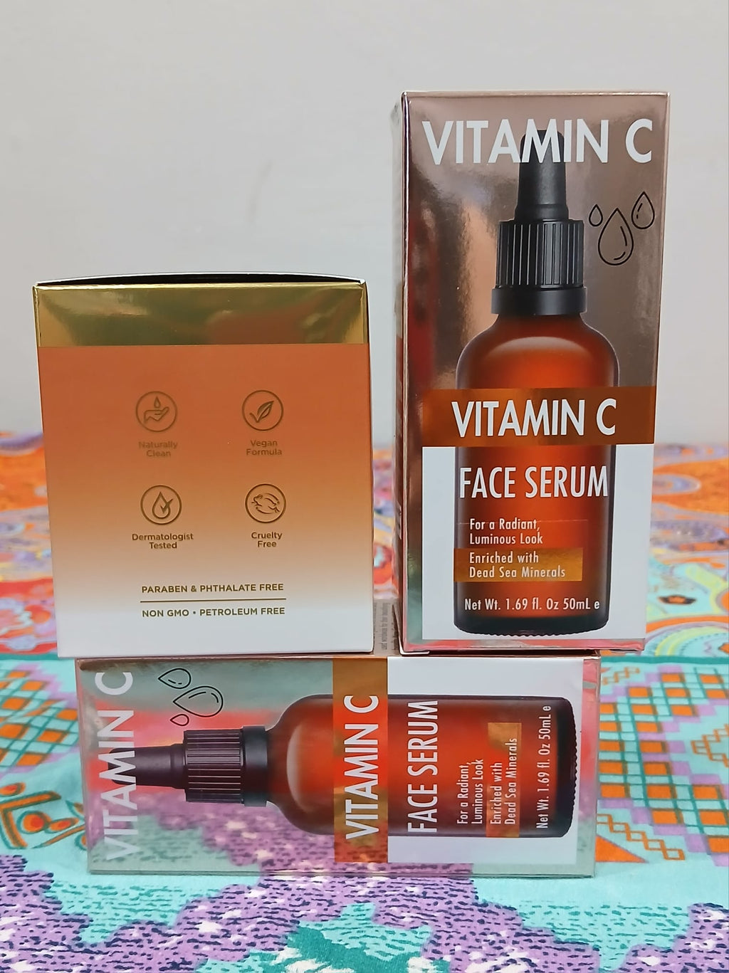 Spa Cosmetics Vitamin C Serum & Clear Visage Vitamin C + Collagen Brightening Day Cream Duo Kit - Kit de Rutina Facial Iluminadora - Suero de Vitamina C y Crema de Día de Colágeno