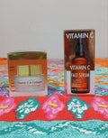 Spa Cosmetics Vitamin C Serum & Clear Visage Vitamin C + Collagen Brightening Day Cream Duo Kit - Kit de Rutina Facial Iluminadora - Suero de Vitamina C y Crema de Día de Colágeno