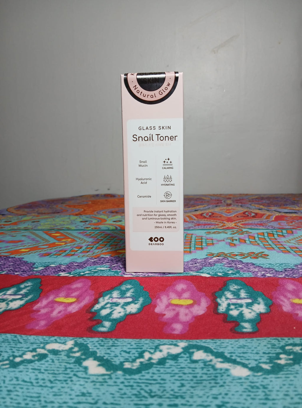 DEARBOO Glass Skin Snail Toner - Hydrating & Calming Facial Toner (250ml) - Tónico Facial Coreano DEARBOO Glass Skin - Mucina de Caracol e Hidratación Profunda (250ml)
