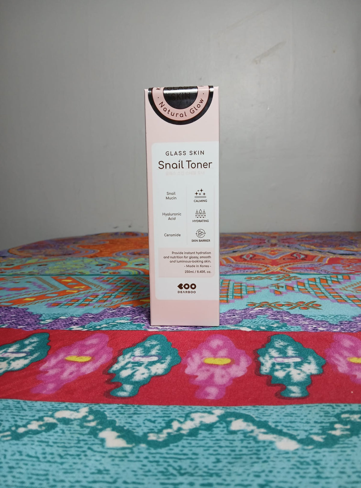 DEARBOO Glass Skin Snail Toner - Hydrating & Calming Facial Toner (250ml) - Tónico Facial Coreano DEARBOO Glass Skin - Mucina de Caracol e Hidratación Profunda (250ml)