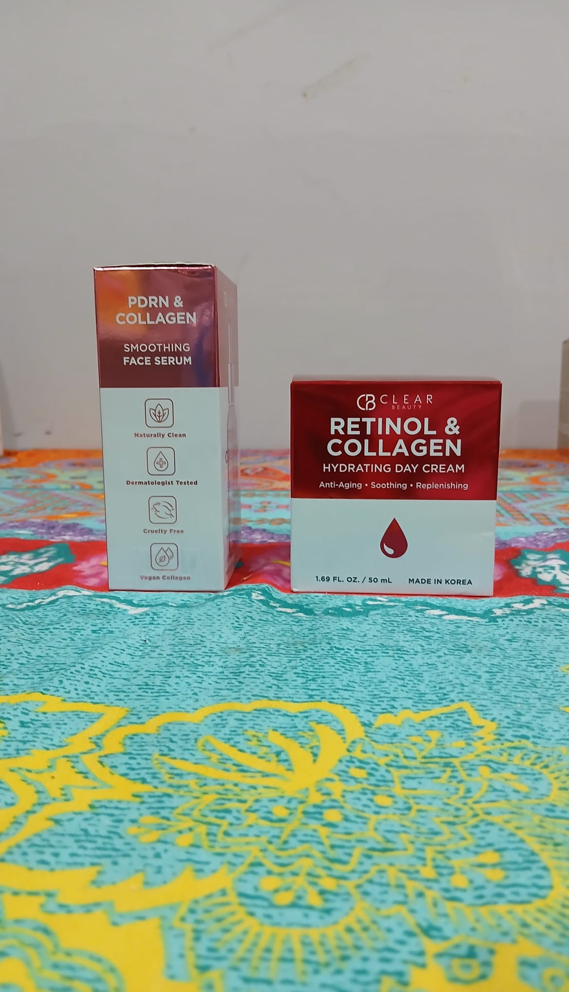 CB Clear Beauty PDRN & Collagen Serum with Retinol & Collagen Day Cream Premium Lifting Duo Kit - Kit de Rutina Facial Efecto Lifting CB Clear Beauty - Suero de PDRN y Crema de Día de Colágeno