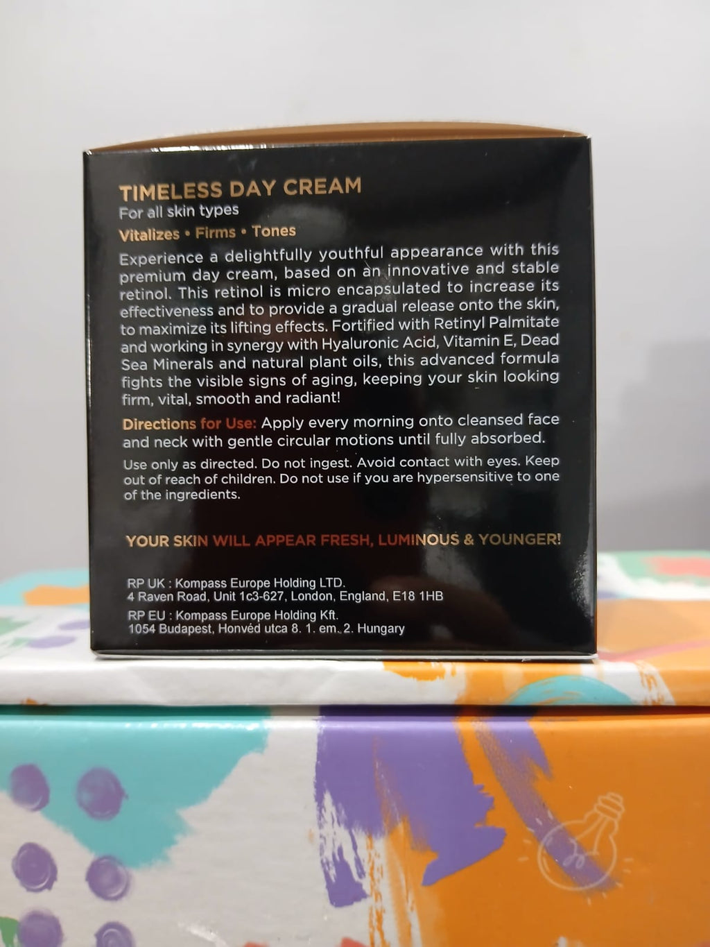 EDOM Retinol++ Timeless Day Cream 50+ Age Care (50ml) - Crema de Día Antiedad EDOM Retinol++ Timeless 50+ con Minerales del Mar Muerto (50ml)