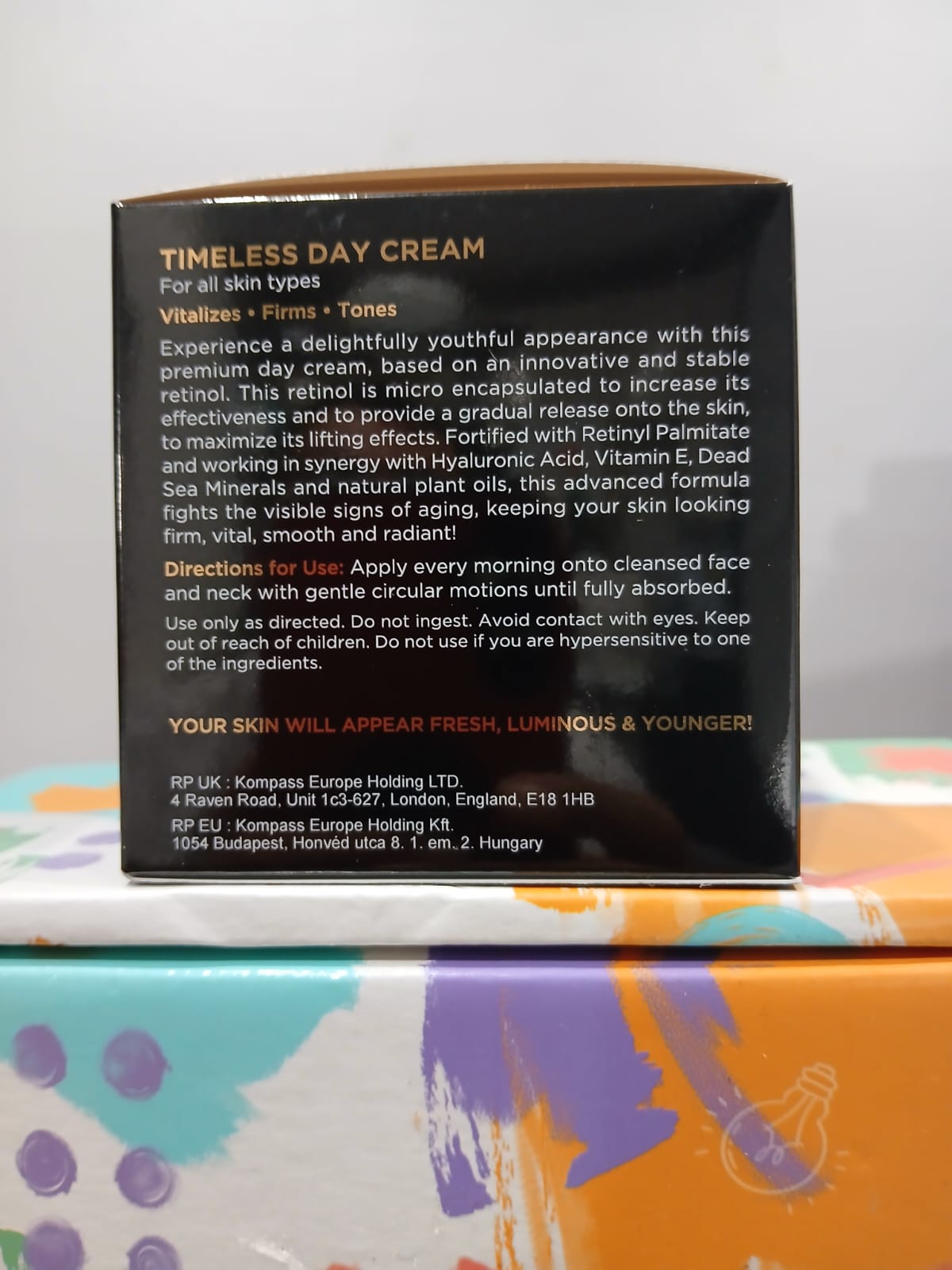 EDOM Retinol++ Timeless Day Cream 50+ Age Care (50ml) - Crema de Día Antiedad EDOM Retinol++ Timeless 50+ con Minerales del Mar Muerto (50ml)