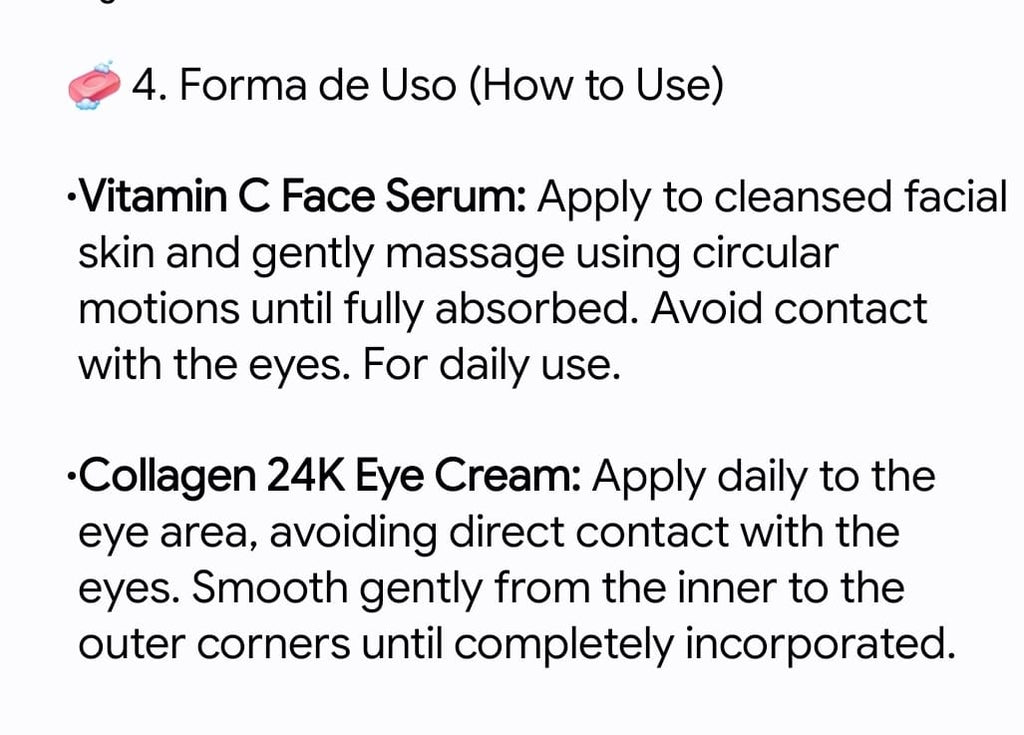 Delfanti Milano Collagen 24K Eye Cream & Spa Cosmetics Vitamin C Serum Routine Duo Kit - Kit de Rutina Facial de Lujo Oro 24K y Vitamina C - Crema de Ojos Delfanti y Suero Spa Cosmetics