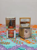 Delfanti Milano Collagen 24K Eye Cream & Spa Cosmetics Collagen Face Serum Routine Duo Kit - Kit de Rutina Facial de Lujo Oro 24K y Colágeno - Crema de Ojos Delfanti y Suero Spa Cosmetics