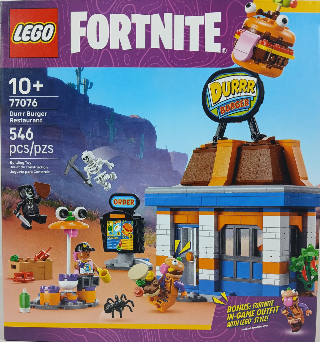 LEGO Fortnite 77076 (Durrr Burger Restaurant)-Set de Construcción de Restaurante de Hamburguesas