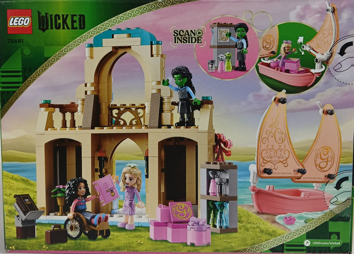 LEGO Wicked 75681 Glinda, Elphaba & Nessarose at Shiz University Set - Building Toy for Kids / Juguete de Construcción