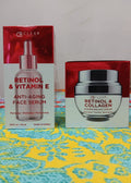 CB Clear Beauty Retinol & Vitamin E Serum with Retinol & Collagen Day Cream Anti-Aging Duo Kit - Kit de Rutina Facial Antiedad Intensiva CB Clear Beauty - Suero de Retinol y Crema de Día de Colágeno