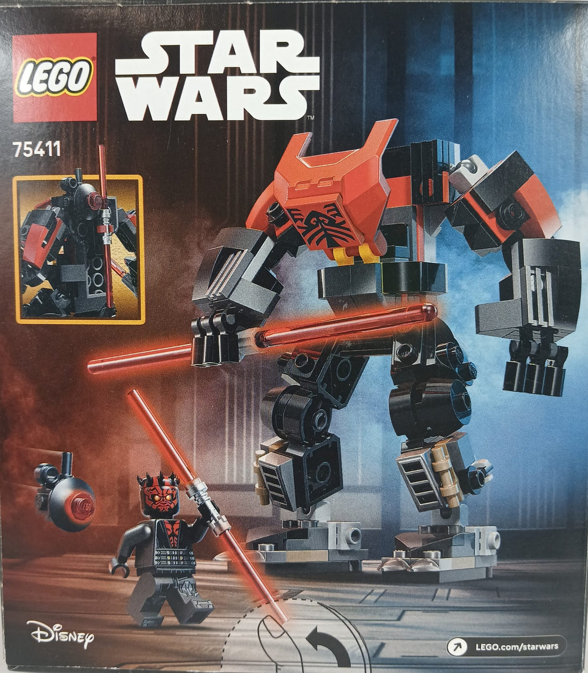 LEGO Star Wars 75411 Darth Maul Mech Building Toy Set 143 Pcs (LEGO Star Wars 75411 mech de Dart Maul -set de construccion 143 Piezas)