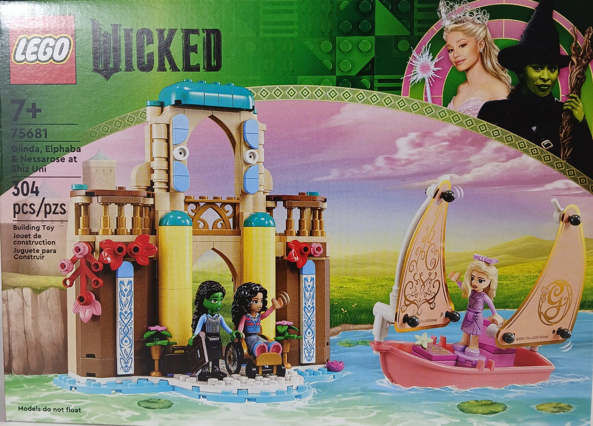 LEGO Wicked 75681 Glinda, Elphaba & Nessarose at Shiz University Set - Building Toy for Kids / Juguete de Construcción