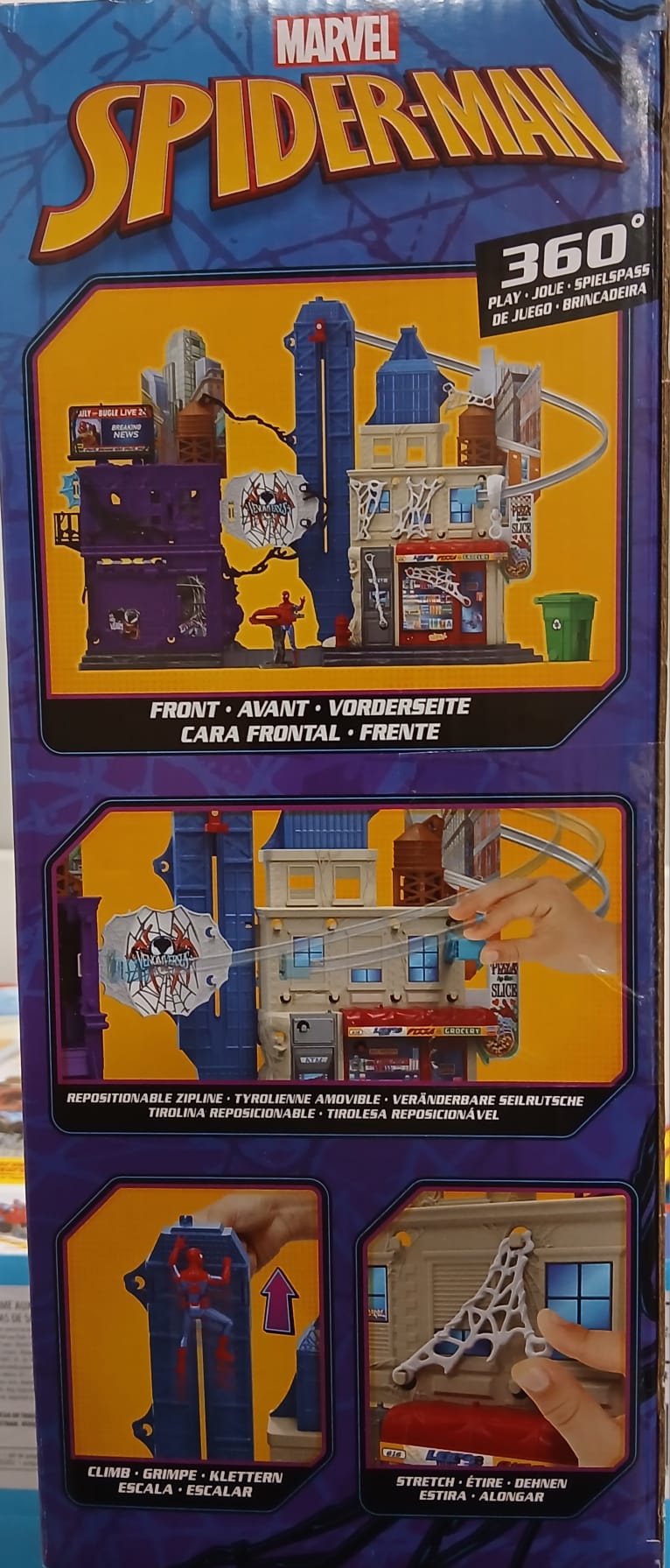 * Marvel Spider-Man Venom Versus Web Slinging City Playset *Set de Juego Marvel Spider-Man Venom Versus Ciudad Arácnida
