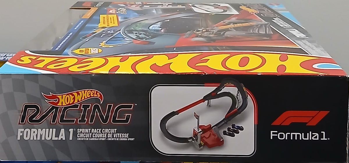 * Hot Wheels Racing Formula 1 Sprint Race Circuit Track Set with 3 Cars *Pista de Carreras Hot Wheels Racing Formula 1 Sprint Race Circuit con 3 Autos