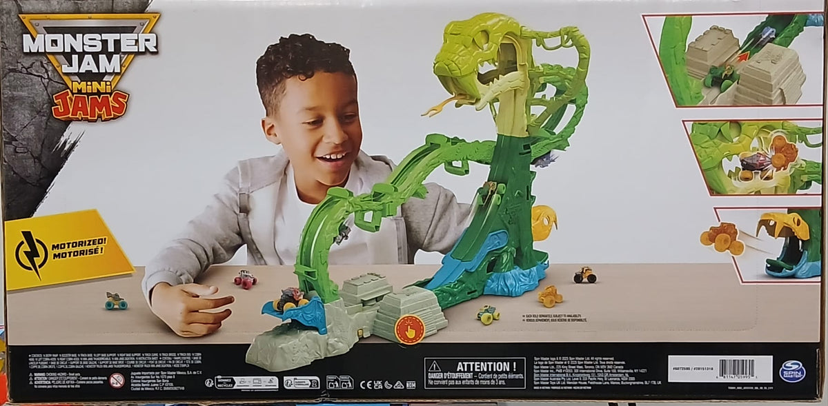 Monster Jam Mini Jams Cobra's Crazy Escape Playset / Set de Juego Monster Jam Mini Jams La Loca Escapada de la Cobra