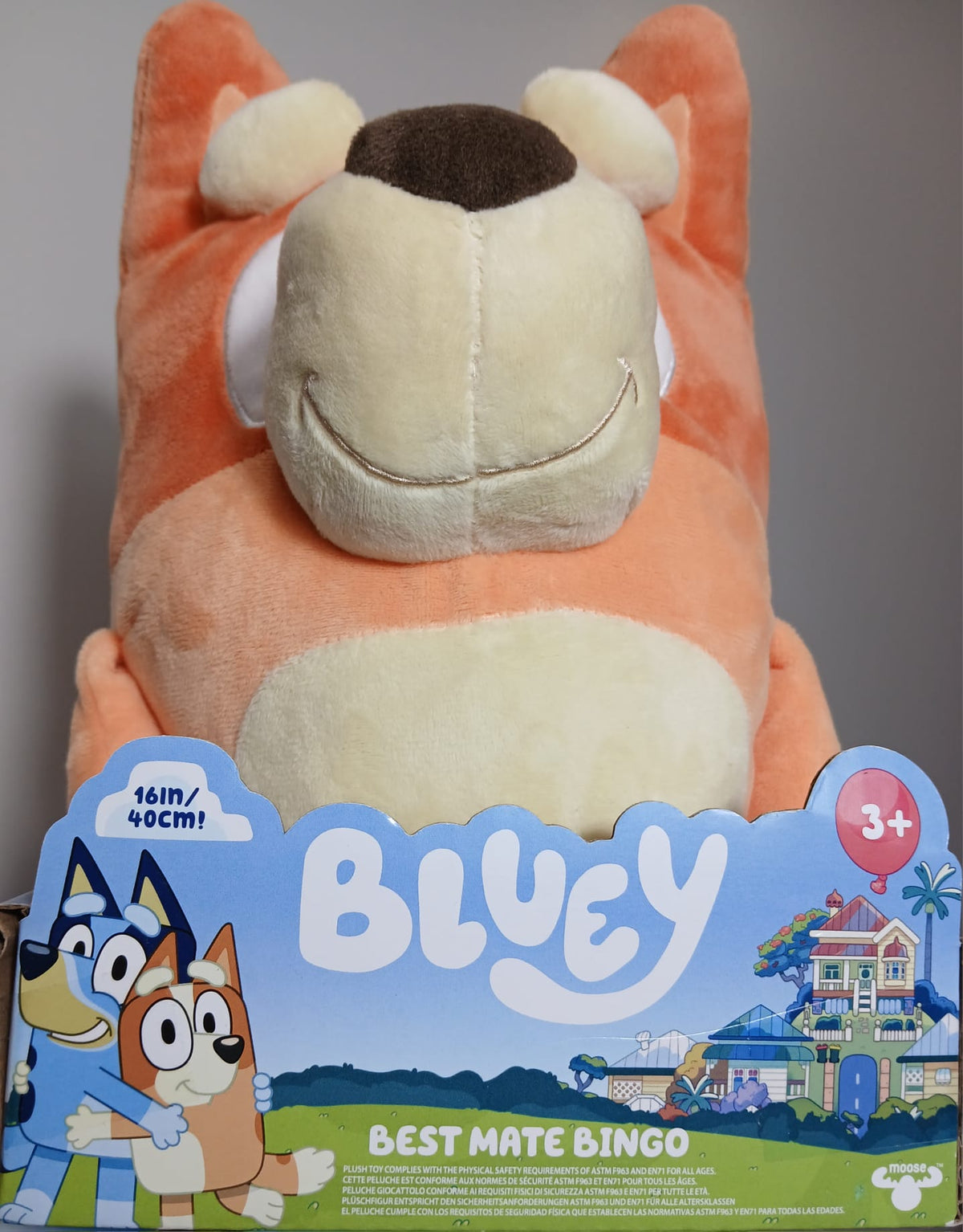 Bluey - Best Mate Bingo 16" Jumbo Plush Toy by Moose Toys - Peluche Gigante Bluey Best Mate Bingo de 40 cm Moose Toys