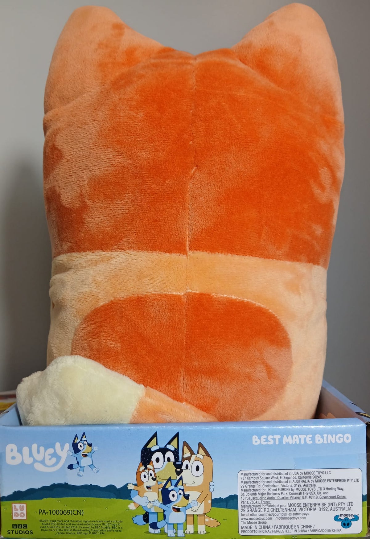 Bluey - Best Mate Bingo 16" Jumbo Plush Toy by Moose Toys - Peluche Gigante Bluey Best Mate Bingo de 40 cm Moose Toys