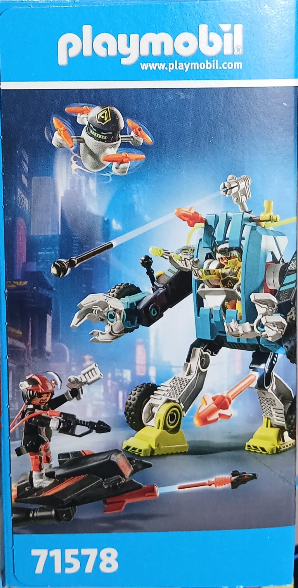 PLAYMOBIL Promo Pack: Robot vs. Glider Futuristic Playset (71578)- Set de Figuras PLAYMOBIL Promo Pack: Robot vs. Planeador (71578)