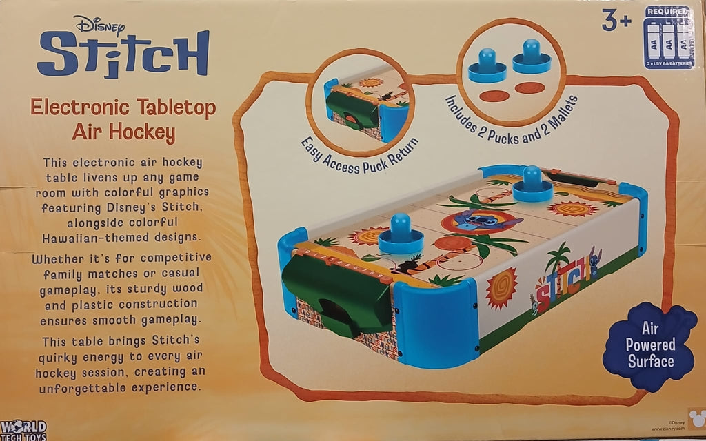 Marvel Spider-Man Electronic Tabletop Air Hockey Game by World Tech Toys - Mini Mesa de Air Hockey Electrónica de Marvel Spider-Man World Tech Toys