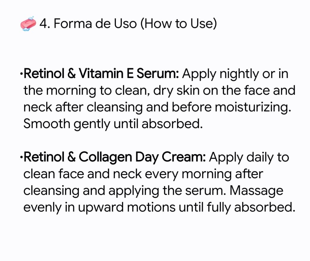 CB Clear Beauty Retinol & Vitamin E Serum with Retinol & Collagen Day Cream Anti-Aging Duo Kit - Kit de Rutina Facial Antiedad Intensiva CB Clear Beauty - Suero de Retinol y Crema de Día de Colágeno