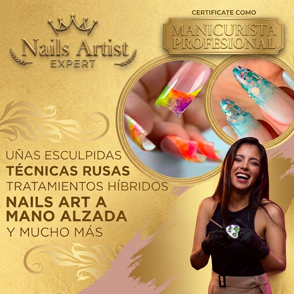 Nails Artist EXPERT - Advanced Russian Manicure & Sculpting Masterclass ( Artista de uñas EXPERTA - Curso avanzado de manicura y esculpido ruso)